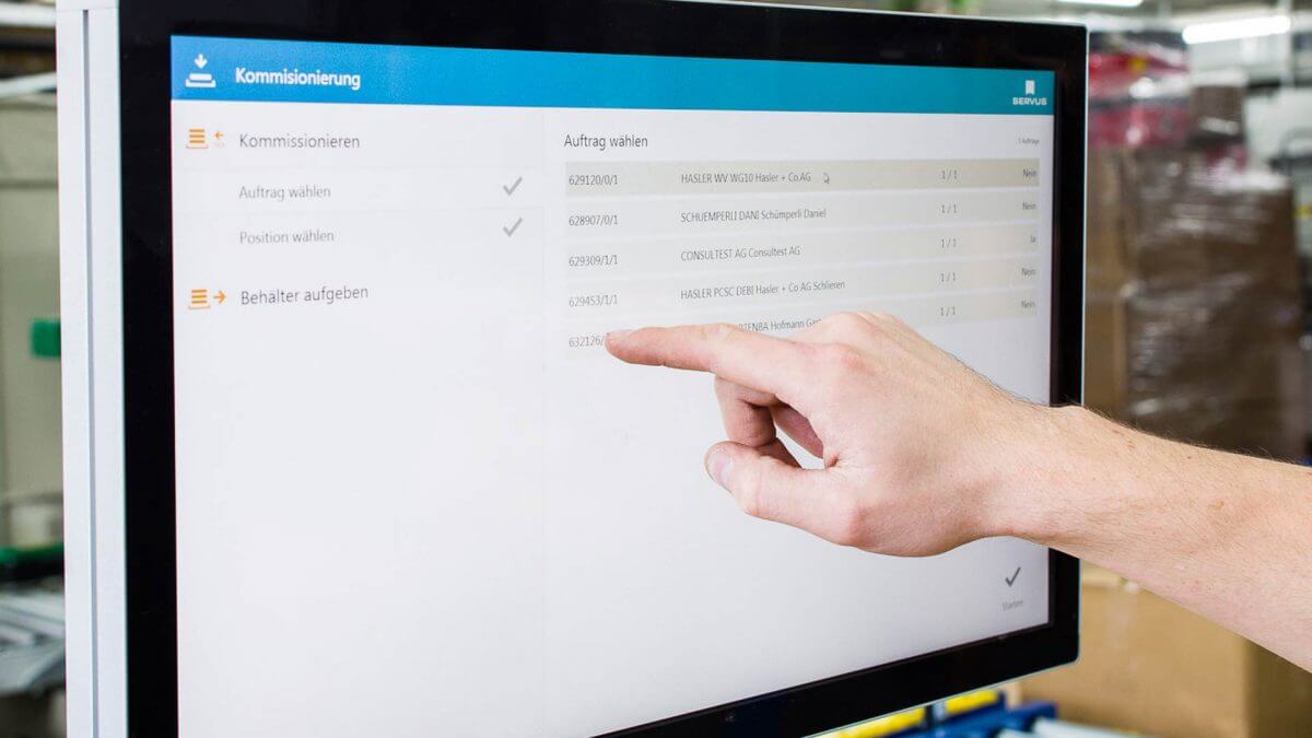 Lagerverwaltungsystem mit Feedback in Echtzeit